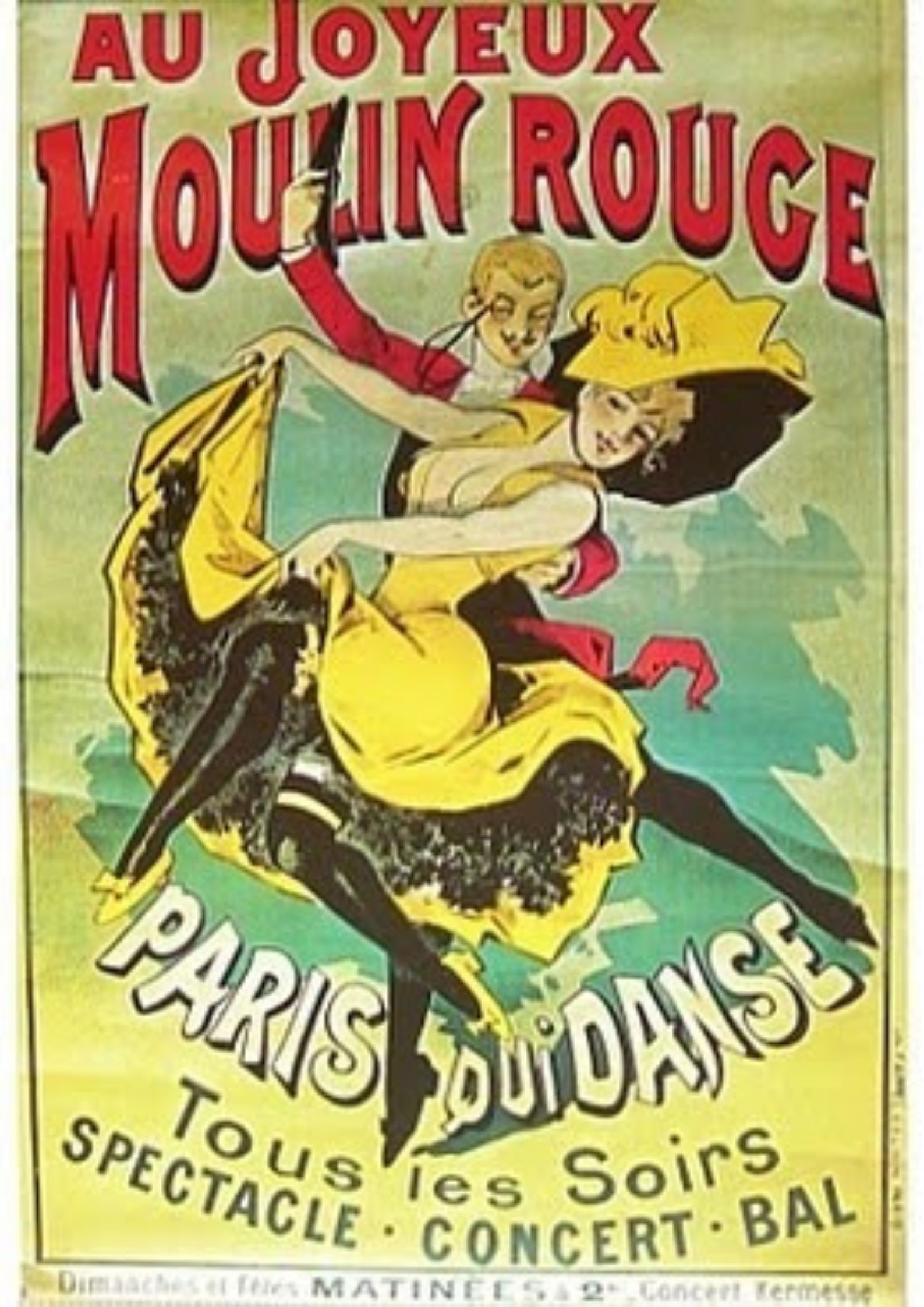 affiche, moulin rouge